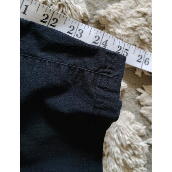 L-RL Lauren Active Cargo Pants Women's Size 16 Black Snap Closure & Pockets - Picture 15 of 16
